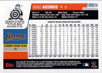 2006 Topps Houston Astros #HOU14 Brad Ausmus Back