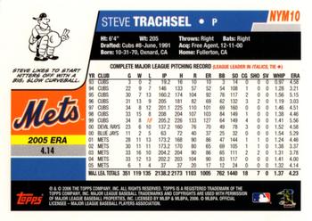 2006 Topps New York Mets #NYM10 Steve Trachsel Back