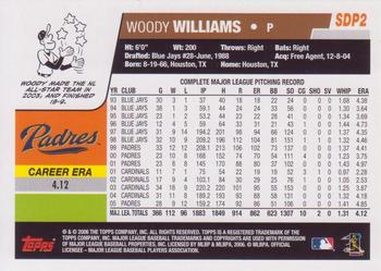 2006 Topps San Diego Padres #SDP2 Woody Williams Back