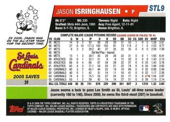 2006 Topps St. Louis Cardinals #STL9 Jason Isringhausen Back