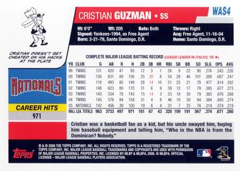 2006 Topps Washington Nationals #WAS4 Cristian Guzman Back