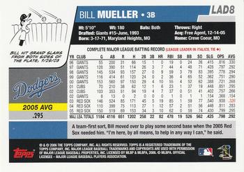 2006 Topps Los Angeles Dodgers #LAD8 Bill Mueller Back