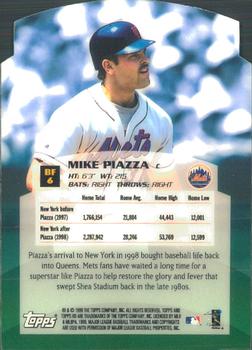 2000 Topps HD - Ballpark Figures #BF6 Mike Piazza Back