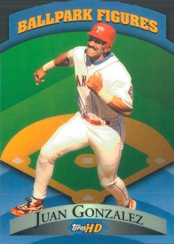 2000 Topps HD - Ballpark Figures #BF7 Juan Gonzalez Front