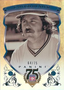 2014 Panini Hall of Fame 75th Year Anniversary - Base Blue Frame #64 Catfish Hunter Front