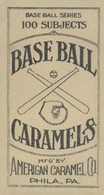1910 American Caramel (E90-2) #NNO Babe Adams Back