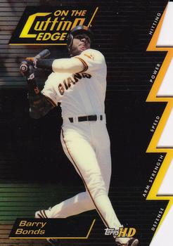 2000 Topps HD - On the Cutting Edge #CE3 Barry Bonds Front