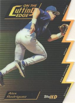 2000 Topps HD - On the Cutting Edge #CE9 Alex Rodriguez Front