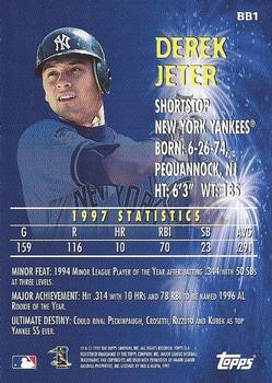 1998 Topps - Baby Boomers #BB1 Derek Jeter Back