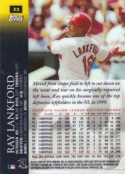 2000 Topps HD - Platinum #32 Ray Lankford  Back