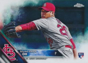 2016 Topps Chrome #98 Seung-Hwan Oh Front