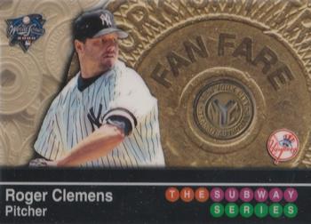 2000 Topps Subway Series - FanFare Tokens #SSR30 Roger Clemens  Front