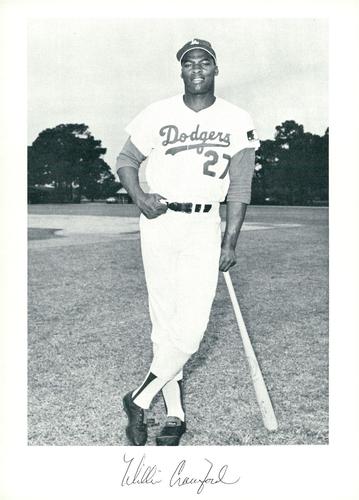 1970 Danny Goodman Los Angeles Dodgers Set E #NNO Willie Crawford Front