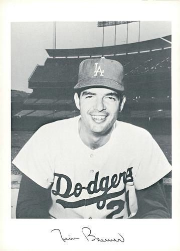 1969 Danny Goodman Los Angeles Dodgers Set E #NNO Jim Brewer Front