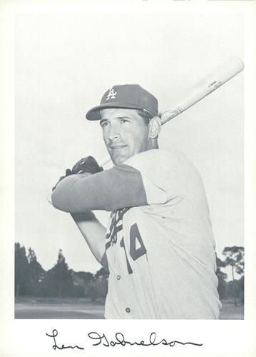 1969 Danny Goodman Los Angeles Dodgers Set E #NNO Len Gabrielson Front