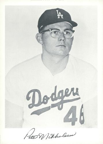 1969 Danny Goodman Los Angeles Dodgers Set E #NNO Pete Mikkelsen Front