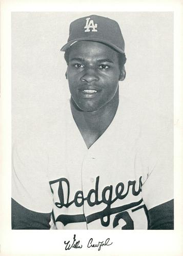 1974 Danny Goodman Los Angeles Dodgers Set D #NNO Willie Crawford Front