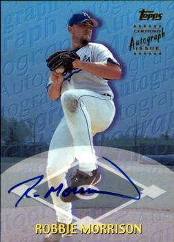 2000 Topps Traded & Rookies - Autographs #TTA5 Robbie Morrison  Front