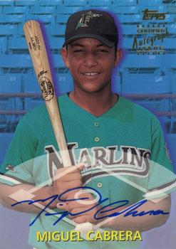 2000 Topps Traded & Rookies - Autographs #TTA40 Miguel Cabrera  Front