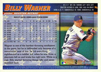 1998 Topps Chrome #3 Billy Wagner Back