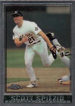 1998 Topps Chrome #144 Scott Spiezio Front