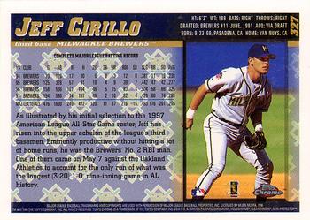 1998 Topps Chrome #327 Jeff Cirillo Back