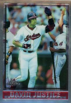 1998 Topps Chrome #336 David Justice Front