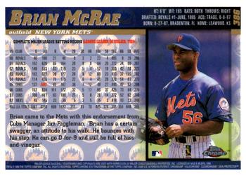 1998 Topps Chrome #386 Brian McRae Back