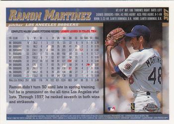 1998 Topps Chrome #397 Ramon Martinez Back