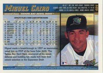 1998 Topps Chrome #464 Miguel Cairo Back
