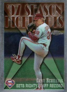 1998 Topps Chrome #476 Curt Schilling Front