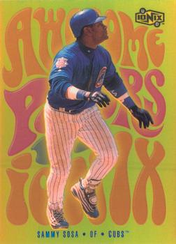 2000 UD Ionix - Awesome Powers #AP10 Sammy Sosa  Front