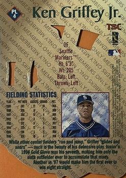 1997 Stadium Club - Patent Leather Members Only #PL4 Ken Griffey Jr. Back