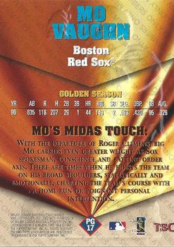 1997 Stadium Club - Pure Gold Members Only #PG17 Mo Vaughn Back