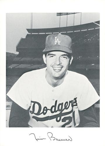 1969 Danny Goodman Los Angeles Dodgers Set D #NNO Jim Brewer Front