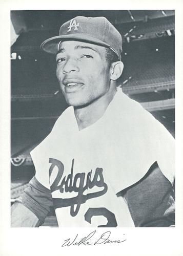 1969 Danny Goodman Los Angeles Dodgers Set D #NNO Willie Davis Front