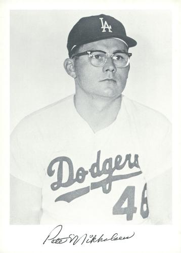 1969 Danny Goodman Los Angeles Dodgers Set D #NNO Pete Mikkelsen Front
