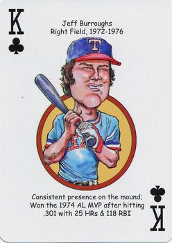 2012 Hero Decks Texas Rangers Baseball Heroes Playing Cards #K♣ Jeff Burroughs Front
