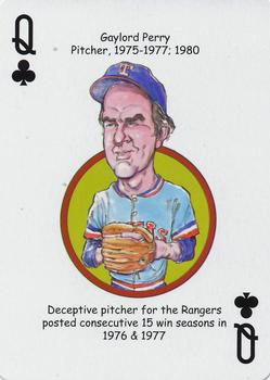 2012 Hero Decks Texas Rangers Baseball Heroes Playing Cards #Q♣ Gaylord Perry Front