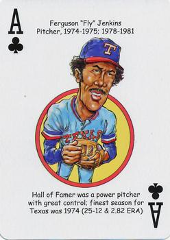 2012 Hero Decks Texas Rangers Baseball Heroes Playing Cards #A♣ Ferguson Jenkins Front