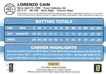 2016 Donruss - 1982 #D82-3 Lorenzo Cain Back