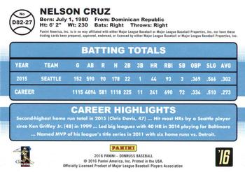 2016 Donruss - 1982 #D82-27 Nelson Cruz Back