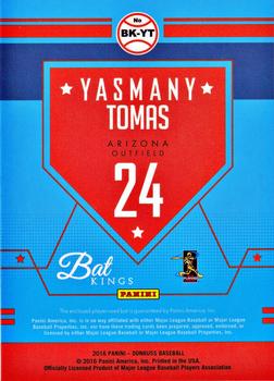 2016 Donruss - Bat Kings #BK-YT Yasmany Tomas Back