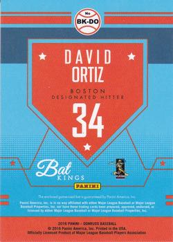 2016 Donruss - Bat Kings #BK-DO David Ortiz Back