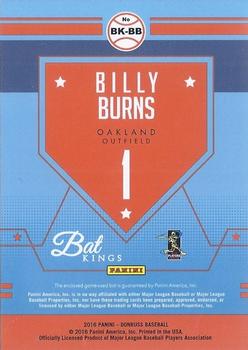 2016 Donruss - Bat Kings Red #BK-BB Billy Burns Back