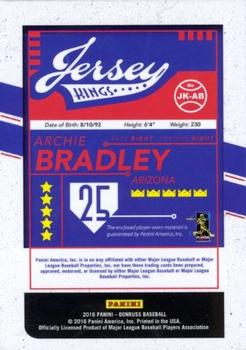 2016 Donruss - Jersey Kings Red #JK-AB Archie Bradley Back