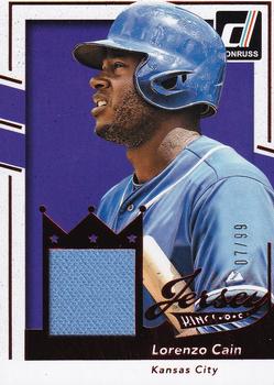 2016 Donruss - Jersey Kings Red #JK-LC Lorenzo Cain Front