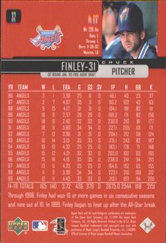 2000 Upper Deck - UD Exclusives Silver #32 Chuck Finley  Back