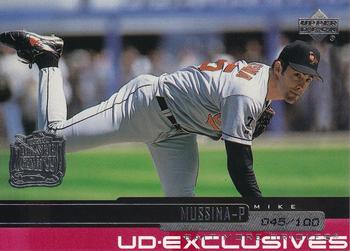 2000 Upper Deck - UD Exclusives Silver #59 Mike Mussina  Front