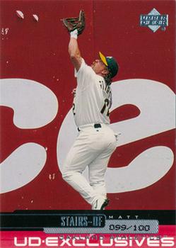 2000 Upper Deck - UD Exclusives Silver #187 Matt Stairs  Front